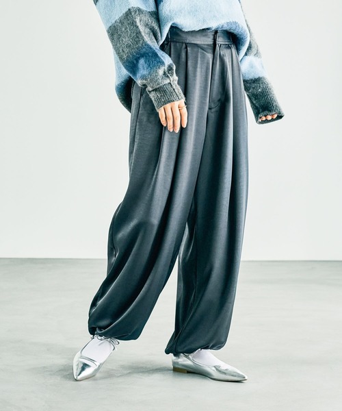 2タックサテンパンツ 253183（その他パンツ）｜LEPSIM（レプシィム）