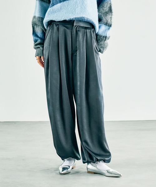 2タックサテンパンツ 253183（その他パンツ）｜LEPSIM（レプシィム）