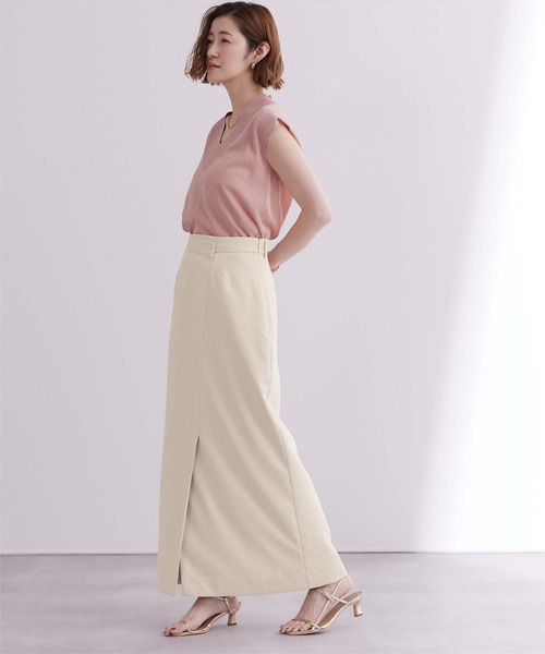 UR'S（ユアーズ）の「ラップデザインIラインスカート（スカート・レディース・アイボリー/チャコール/ネイビー・XS/L/M/S）」の14枚目の写真