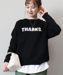 バイパチTHANKS.ジャガードニットプルオーバー