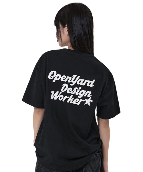 OY(オーワイ)の「『OY/オーワイ』 GLOSS STITCH TEE/グロスステッチ半袖Tシャツ(Tシャツ/カットソー・レディース・ブラック/ホワイト・XL/M)」の2枚目の写真