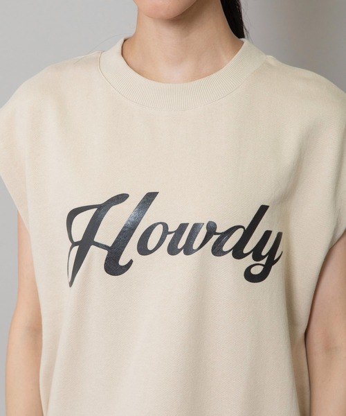 Munich(ミューニック)の「スリーブレスロゴスウェット(スウェット・レディース・スモークグレー/ネイビー/ライトベージュ・FREE)」の15枚目の写真