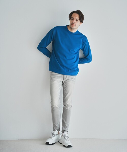 RATTLE TRAP(ラトルトラップ)の「クレイジージャガードロングスリーブTシャツ(スウェット・メンズ・ホワイト/ブラック/ブルー・M/L)」の14枚目の写真