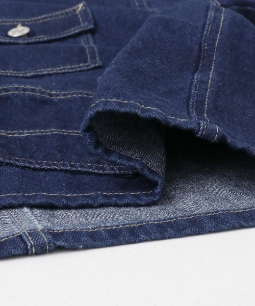 デニムノーカラージャケット（デニムジャケット）｜ITEMS