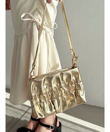 RESEXXY | メタリックギャザーバッグ(ハンドバッグ)