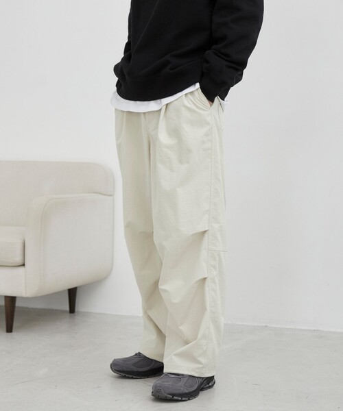 coen（コーエン）の「【C.Mt】WIDE PANTS（その他パンツ・メンズ・オフホワイト/ブラック/ダークグレー・M/L）」の2枚目の写真