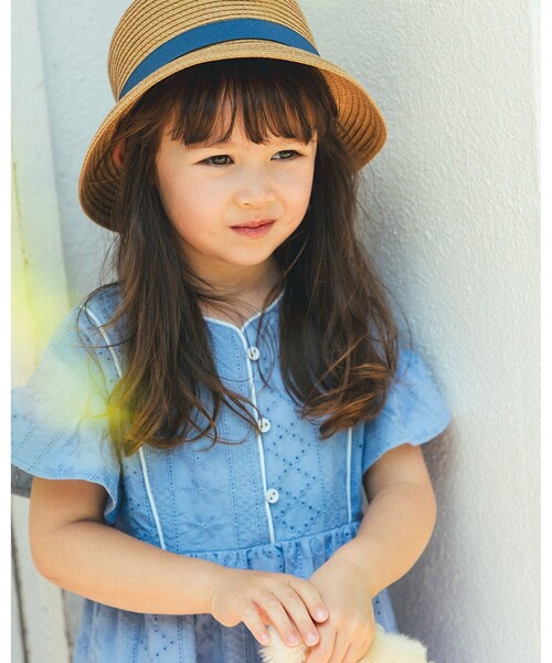 BEAMS mini(ビームスミニ)の「パンチング レース ワンピース 2025SS(90~150cm)(ワンピース・キッズ・サックスブルー/パープル系その他4/バイオレット/ブルー系その他・150/130/120/110/100/90/140)」の9枚目の写真