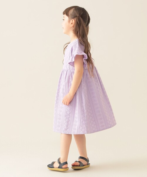 BEAMS mini(ビームスミニ)の「パンチング レース ワンピース 2025SS(90~150cm)(ワンピース・キッズ・サックスブルー/パープル系その他4/バイオレット/ブルー系その他・150/130/120/110/100/90/140)」の17枚目の写真