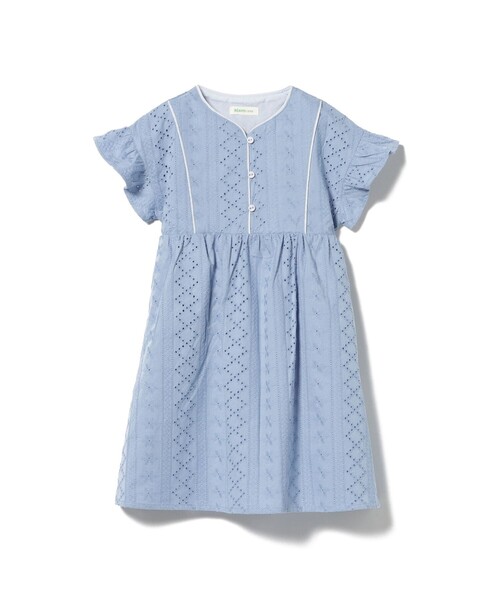 BEAMS mini(ビームスミニ)の「パンチング レース ワンピース 2025SS(90~150cm)(ワンピース・キッズ・サックスブルー/パープル系その他4/バイオレット/ブルー系その他・150/130/120/110/100/90/140)」の18枚目の写真