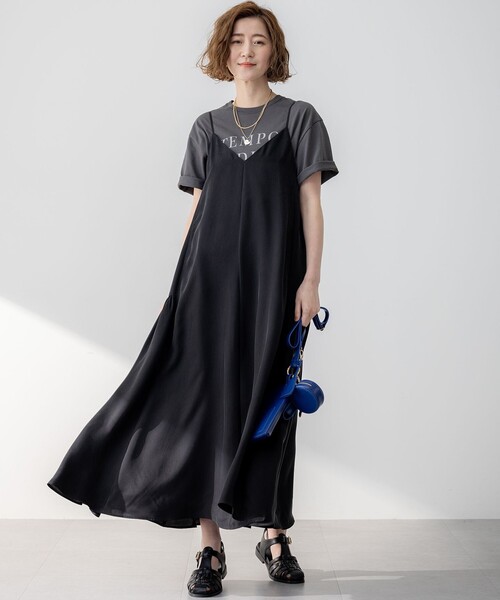 23区 L(ニジュウサンクオオキイサイズ)の「【SLOW/一部店舗限定】MVSコットン ロゴTシャツ(Tシャツ/カットソー・レディース・グレー系/ホワイト系/サックスブルー系・44/46)」の5枚目の写真