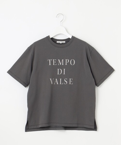 23区 L(ニジュウサンクオオキイサイズ)の「【SLOW/一部店舗限定】MVSコットン ロゴTシャツ(Tシャツ/カットソー・レディース・グレー系/ホワイト系/サックスブルー系・44/46)」の14枚目の写真