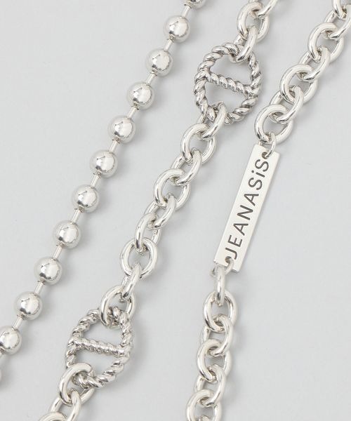 JEANASIS（ジーナシス）の「2レンロングチェーンネックレス/284417（ネックレス・レディース・シルバー/ゴールド・FREE）」の16枚目の写真