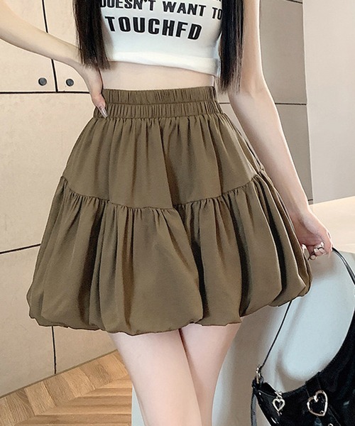 NANEA（ナネア）の「バルーンミニスカート（スカート・レディース・ホワイト/ブラック/ブラウン・SMALL/MEDIUM/LARGE）」の3枚目の写真