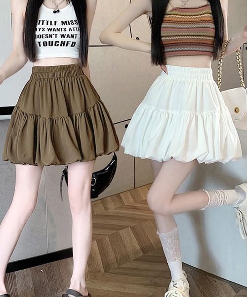 NANEA（ナネア）の「バルーンミニスカート（スカート・レディース・ホワイト/ブラック/ブラウン・SMALL/MEDIUM/LARGE）」の13枚目の写真