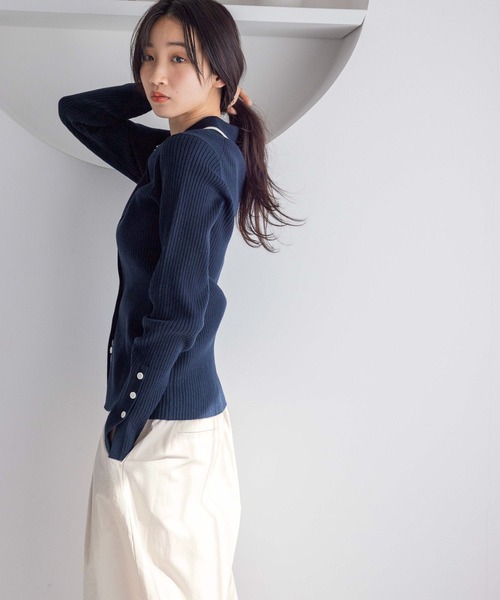 ともりん様ご依頼用サイズ1 LOWRYS FARM カーディガン ハイショクエリタイトカーディガン