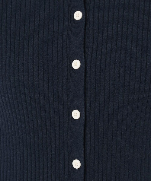 LOWRYS FARM（ローリーズファーム）の「ハイショクエリタイトカーディガン  284582（カーディガン/ボレロ・レディース・ブラウン/アイボリー/ネイビー/ピンク/グレー・FREE）」の9枚目の写真