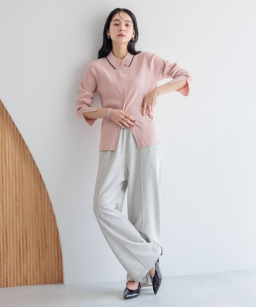 とー　チャコール6本 LOWRYS FARM｜ハイショクエリタイトカーディガン | Rakuten