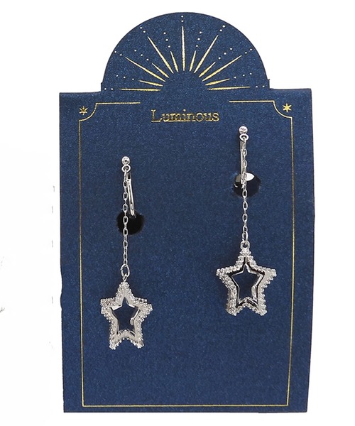 Zoule(ゾーラ)の「Zoule ゾーラ:Luminousシリーズ ornament star スター 星 イヤリング(イヤリング・レディース・ゴールド/シルバー・FREE)」の6枚目の写真