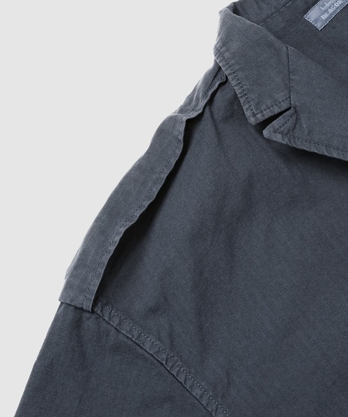 kolor BEACON(カラービーコン)の「25SBM- B01132(シャツ/ブラウス・メンズ・チャコールグレー/ベージュ/セージグリーン・2)」の5枚目の写真