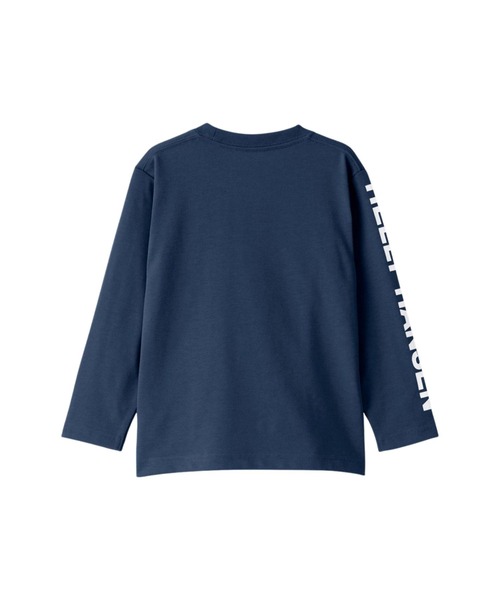 HELLY HANSEN(ヘリーハンセン)の「【HELLY HANSEN】K L/S Letter Tee キッズロングスリーブレターティー(Tシャツ/カットソー・キッズ・ホワイト/ネイビー/オレンジ・150/140/130)」の4枚目の写真