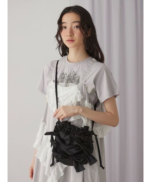 merry jenny（メリージェニー）の「cat frill tee（Tシャツ/カットソー・レディース・ライトブルー/オフホワイト/ピンク・FREE）」の20枚目の写真