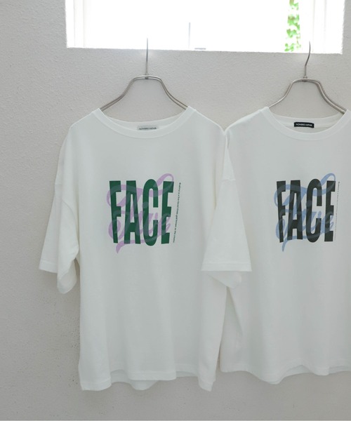 NOMBRE IMPAIR(ノンブルアンペール)の「FACE Five PT 半袖TEE(Tシャツ/カットソー・レディース・グリーン/ブラウン・FREE)」の2枚目の写真