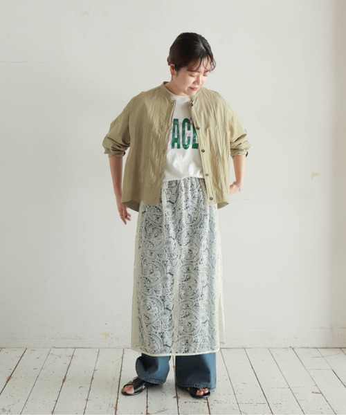 NOMBRE IMPAIR(ノンブルアンペール)の「FACE Five PT 半袖TEE(Tシャツ/カットソー・レディース・グリーン/ブラウン・FREE)」の13枚目の写真