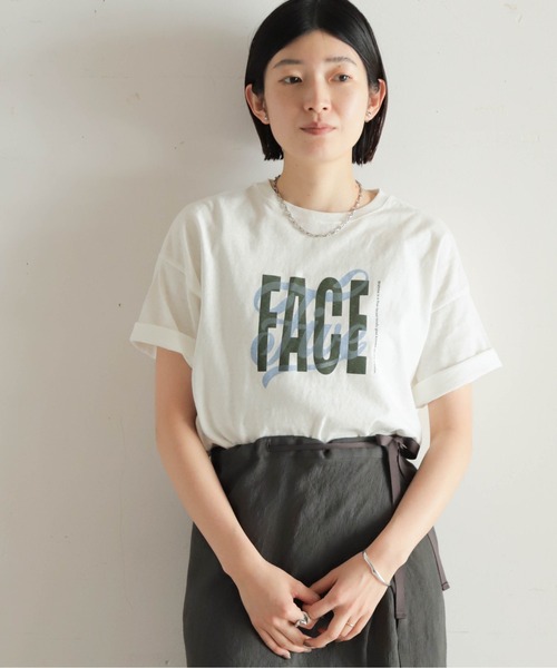 NOMBRE IMPAIR(ノンブルアンペール)の「FACE Five PT 半袖TEE(Tシャツ/カットソー・レディース・グリーン/ブラウン・FREE)」の21枚目の写真