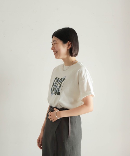 NOMBRE IMPAIR(ノンブルアンペール)の「FACE Five PT 半袖TEE(Tシャツ/カットソー・レディース・グリーン/ブラウン・FREE)」の3枚目の写真