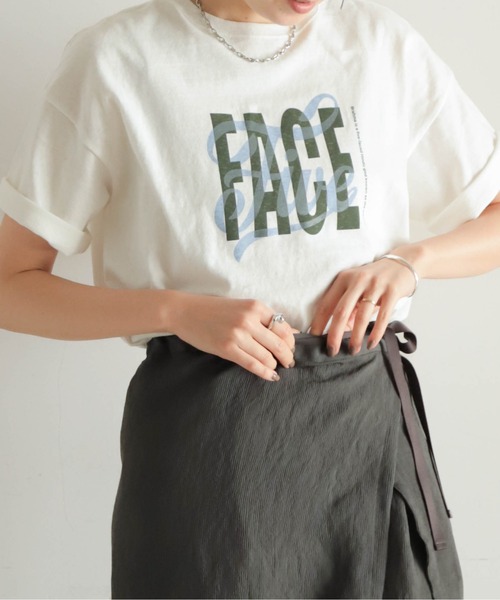 NOMBRE IMPAIR(ノンブルアンペール)の「FACE Five PT 半袖TEE(Tシャツ/カットソー・レディース・グリーン/ブラウン・FREE)」の22枚目の写真