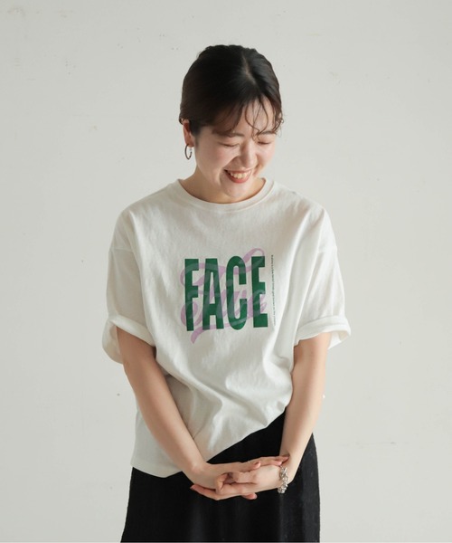 NOMBRE IMPAIR(ノンブルアンペール)の「FACE Five PT 半袖TEE(Tシャツ/カットソー・レディース・グリーン/ブラウン・FREE)」の17枚目の写真