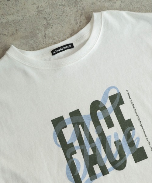 NOMBRE IMPAIR(ノンブルアンペール)の「FACE Five PT 半袖TEE(Tシャツ/カットソー・レディース・グリーン/ブラウン・FREE)」の11枚目の写真