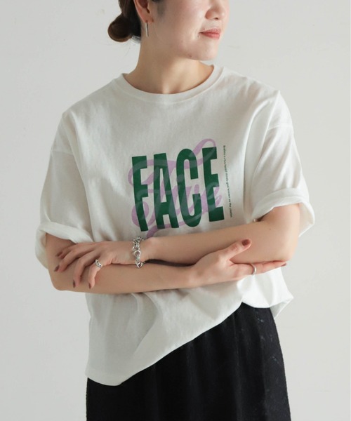 NOMBRE IMPAIR(ノンブルアンペール)の「FACE Five PT 半袖TEE(Tシャツ/カットソー・レディース・グリーン/ブラウン・FREE)」の20枚目の写真