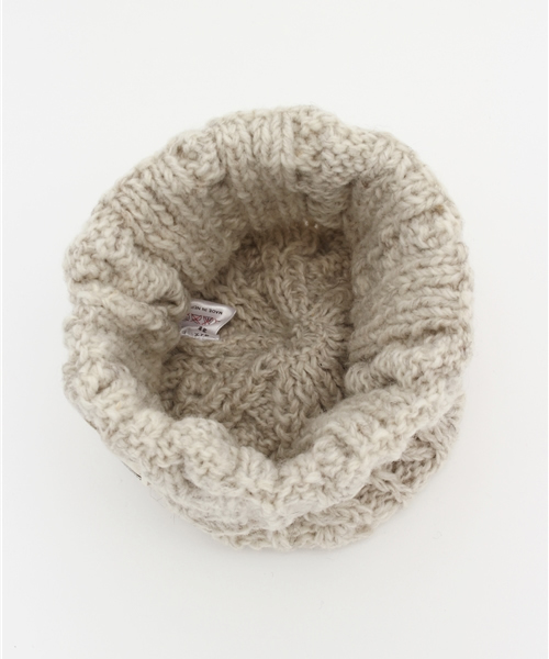 CIAOPANIC（チャオパニック）の「【Ciaopanic】　ケーブルワッチ（ニットキャップ/ビーニー・レディース・マスタード/グレー/オフホワイト/ライトグレー/ネイビー/ブルー/ダークブラウン/アイボリー・FREE）」の12枚目の写真