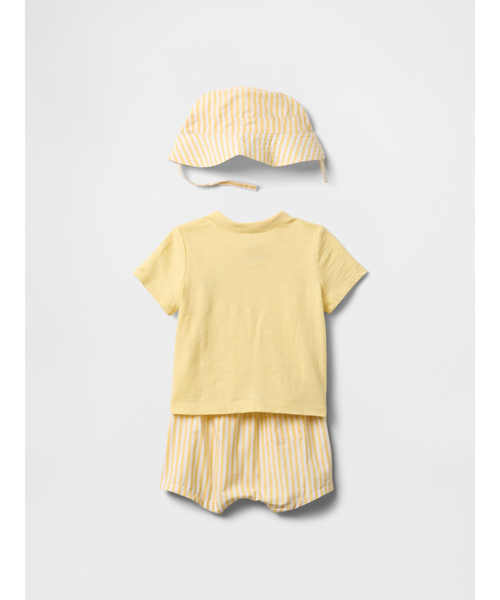 GAP（ギャップ）の「ベビー服 3点コーデセット（セットアップ・キッズ・グリーン/イエロー/ピンク・60cm/70cm/80ｃｍ/90cm）」の5枚目の写真
