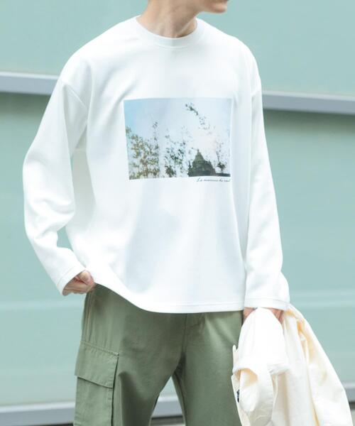 ITEMS URBANRESEARCH（アイテムズ アーバンリサーチ）の「Art Graphic ポンチカットソー Wind（Tシャツ/カットソー・メンズ・ブラック/ホワイト・MEDIUM/LARGE）」の16枚目の写真