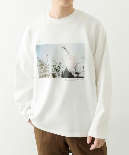 ITEMS URBANRESEARCH（アイテムズ アーバンリサーチ）の「Art Graphic ポンチカットソー Wind（Tシャツ/カットソー・メンズ・ブラック/ホワイト・MEDIUM/LARGE）」の18枚目の写真