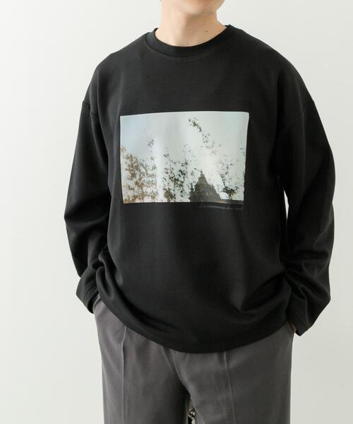 ITEMS URBANRESEARCH（アイテムズ アーバンリサーチ）の「Art Graphic ポンチカットソー Wind（Tシャツ/カットソー・メンズ・ブラック/ホワイト・MEDIUM/LARGE）」の12枚目の写真