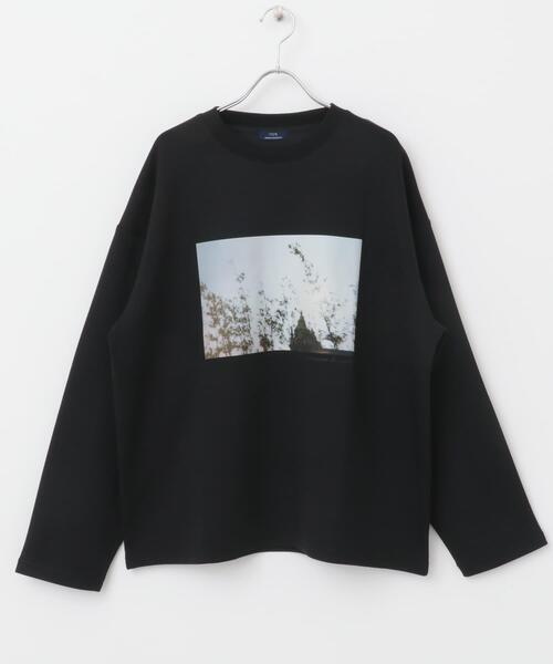 ITEMS URBANRESEARCH（アイテムズ アーバンリサーチ）の「Art Graphic ポンチカットソー Wind（Tシャツ/カットソー・メンズ・ブラック/ホワイト・MEDIUM/LARGE）」の22枚目の写真