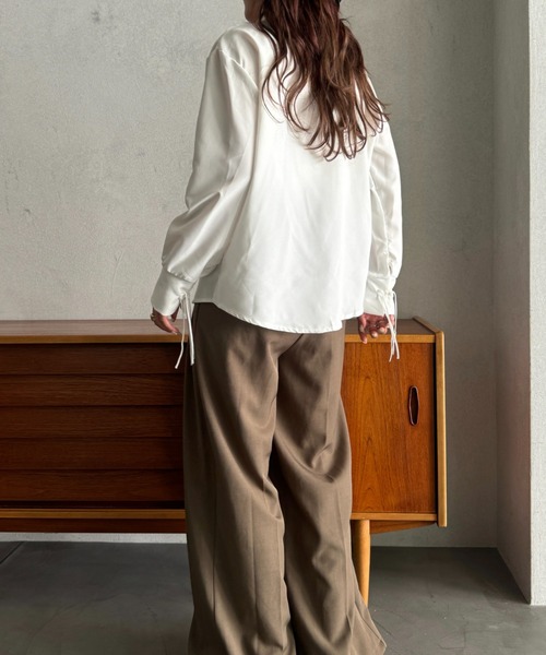 efill（エフィル）の「タッセル ボタン レディース シャツ（シャツ/ブラウス・レディース・ホワイト・FREE）」の18枚目の写真