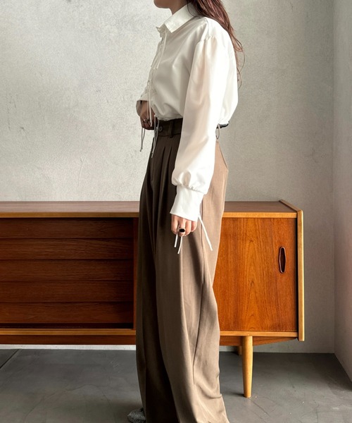 efill（エフィル）の「タッセル ボタン レディース シャツ（シャツ/ブラウス・レディース・ホワイト・FREE）」の22枚目の写真