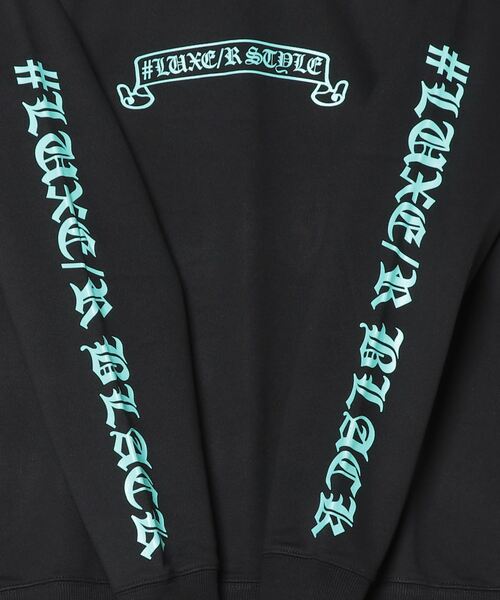 LUXE/R(ラグジュ)の「『LUXE/R/ラグジュ』サークルロゴトレーナー(スウェット・メンズ・ブラック・M/L/XL)」の16枚目の写真