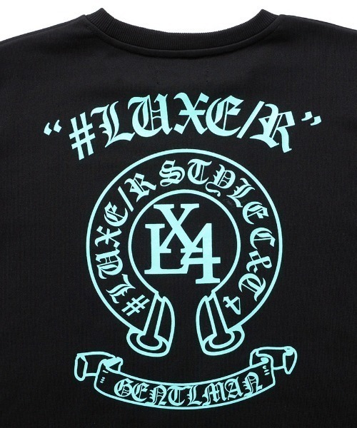 LUXE/R(ラグジュ)の「『LUXE/R/ラグジュ』サークルロゴトレーナー(スウェット・メンズ・ブラック・M/L/XL)」の10枚目の写真
