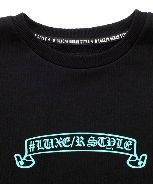 LUXE/R(ラグジュ)の「『LUXE/R/ラグジュ』サークルロゴトレーナー(スウェット・メンズ・ブラック・M/L/XL)」の7枚目の写真