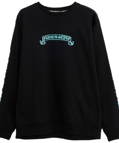 LUXE/R(ラグジュ)の「『LUXE/R/ラグジュ』サークルロゴトレーナー(スウェット・メンズ・ブラック・M/L/XL)」の13枚目の写真