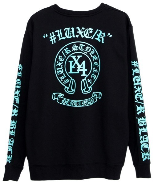 LUXE/R(ラグジュ)の「『LUXE/R/ラグジュ』サークルロゴトレーナー(スウェット・メンズ・ブラック・M/L/XL)」の14枚目の写真