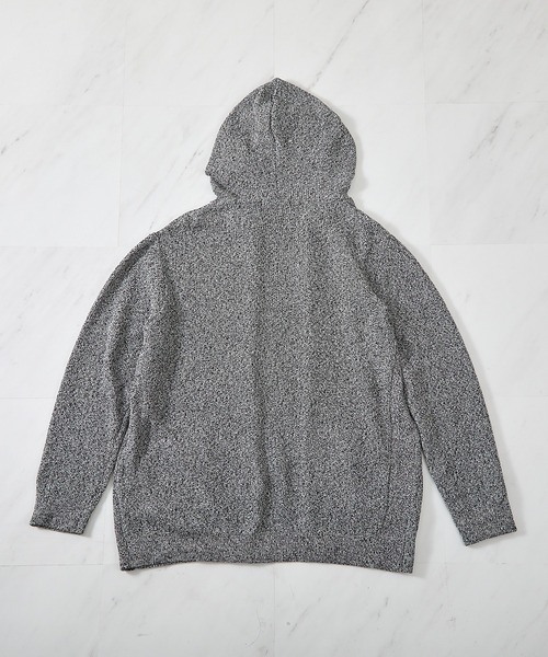 UNION STATION（ユニオンステーション）の「ウォッシャブルボタンレスパーカーカーディガン（カーディガン/ボレロ・メンズ・ブラック/ナチュラル/ブルー/サックスブルー・M/L/LL）」の21枚目の写真