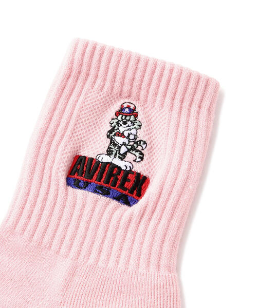 AVIREX（アヴィレックス）の「TOM CAT AVIREX USA SOCKS/トムキャット アヴィレックスUSAソックス（ソックス/靴下・レディース・ブラック/ホワイト・F）」の8枚目の写真