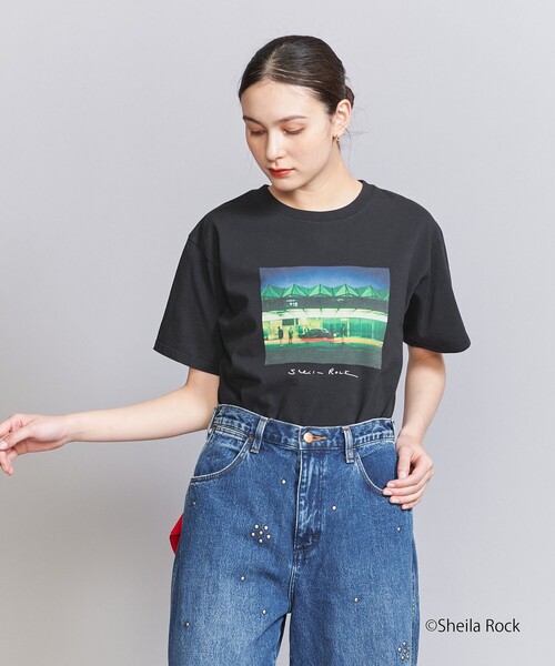 BEAUTY&YOUTH UNITED ARROWS（ビューティーアンドユースユナイテッドアローズ）の「【別注】＜Sheila Rock＞フォトプリント Tシャツ（Tシャツ/カットソー・レディース・ブラック/その他2/その他1・FREE）」の7枚目の写真