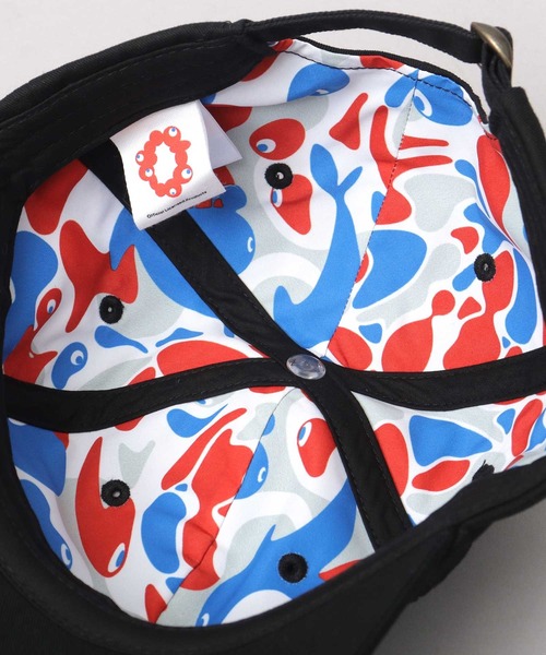 A.M.S.(エーエムエス)の「大阪・関西万博公式 ミャクミャク ワイドつば 刺繍キャップ 総柄裏地(キャップ・メンズ・ネイビー/ブラック・FREE)」の13枚目の写真